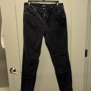 ann taylor loft velvet | velour skinny jeans
